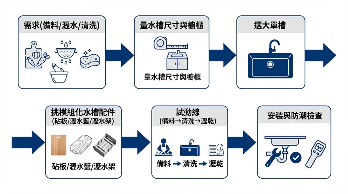 不買昂貴的多功能水槽，如何用一半預算搭出一樣好用的工作區？一篇分析替代方案