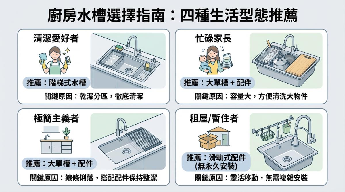 多功能水槽 旋鈕滑軌值得買嗎？清潔死角、耐用度與替代方案一次看